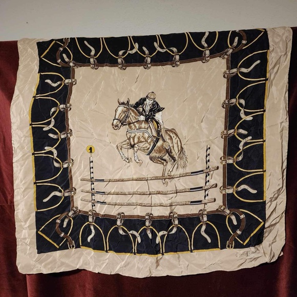 Hermes Accessories - Rare Vintage Hermes silk scarf